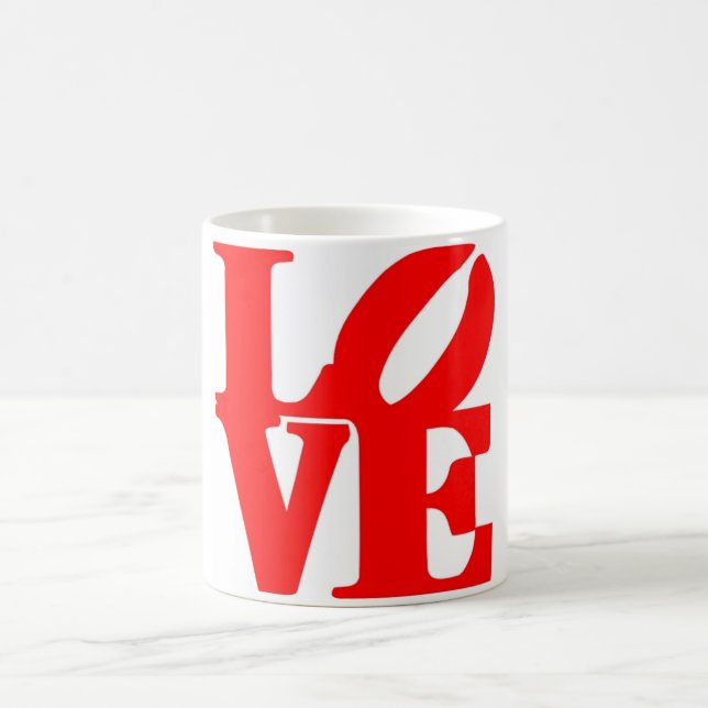Taza De Café Love Text Coffee Mug (Centro)