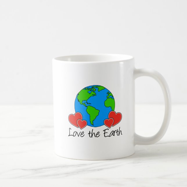 Taza De Café Love The Earth Guay Mug (Derecha)