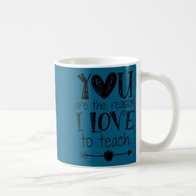 Taza De Café Love To Teach Sitive Affirmation Motivational Teac (Derecha)