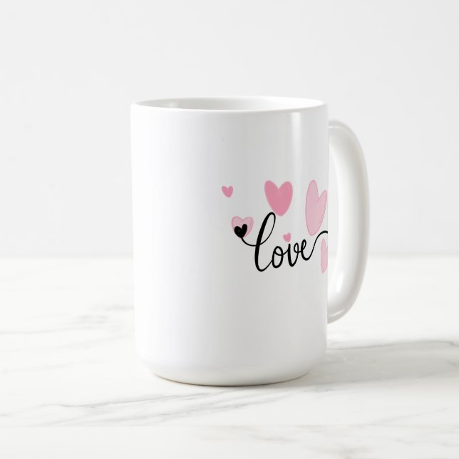 Taza De Café LOVE Typography Mug (Anverso derecho)