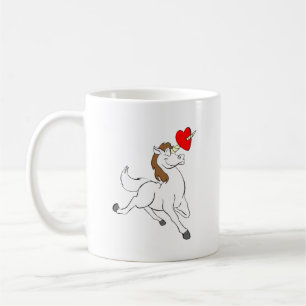 Taza De Café Love Unicorn Feliz Día de San Valentín