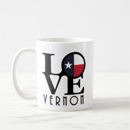 Taza De Café LOVE Vernon Texas 11oz