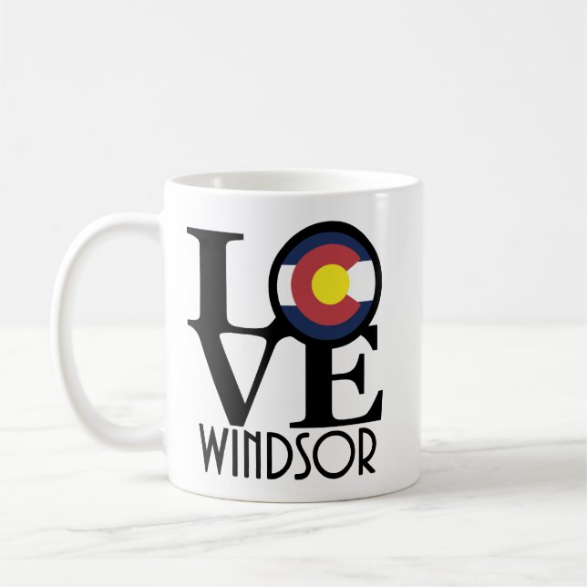 Taza De Café LOVE Windsor Colorado 11oz (Izquierda)