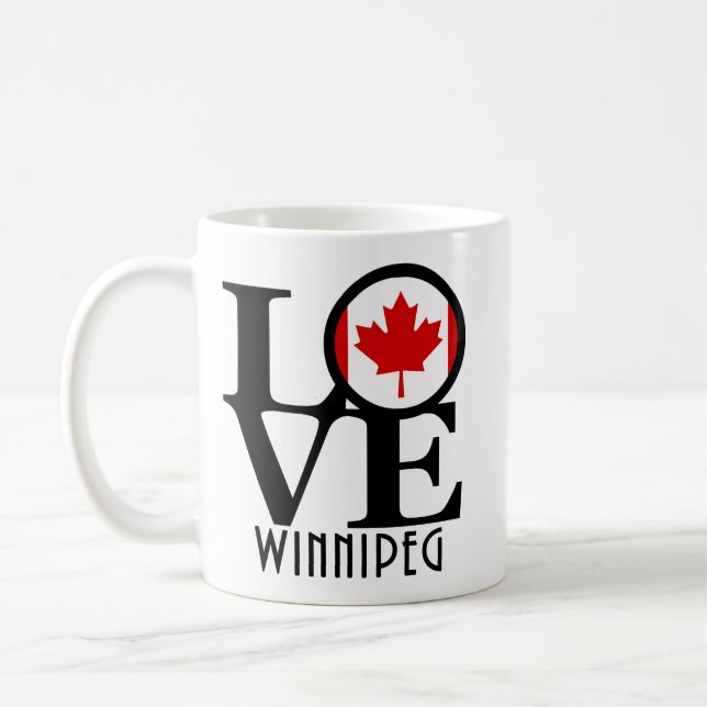 Taza De Café LOVE Winnipeg 11oz (Izquierda)