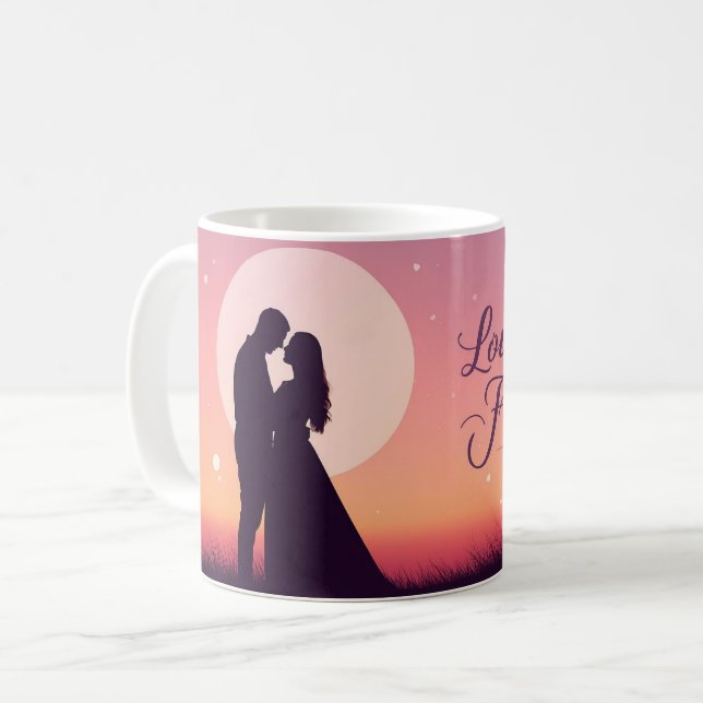 Taza De Café Love You Forever | Romantic Valentine Mug (Anverso izquierdo)