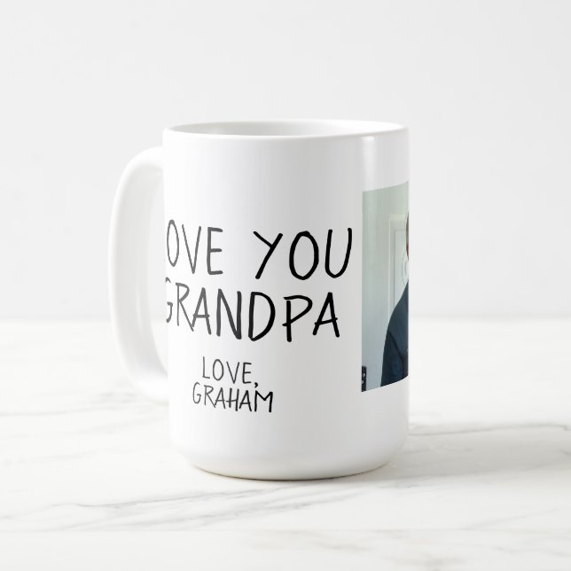 Taza De Café Love You Grandpa Mug (Anverso izquierdo)