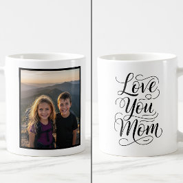Taza De Café Love You Mom 1 Photo Keepsake