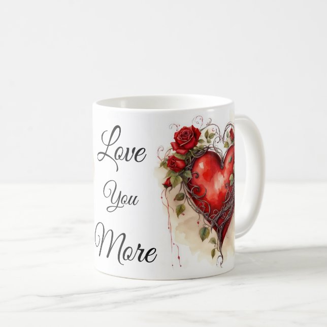Taza De Café Love You More (Anverso derecho)