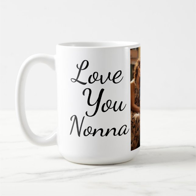 Taza De Café Love You Nonna/Nanna Personalizado Photo (Izquierda)