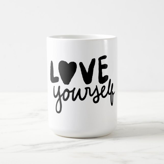 Taza De Café Love Yourself Inspirational Quote Coffee Mug (Centro)