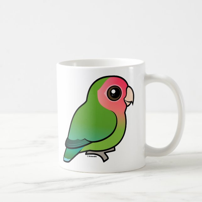 Taza De Café Lovebird Atractivo-hecho frente (Derecha)