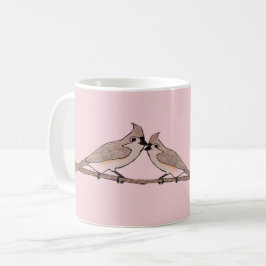 Taza De Café Lovebirds de carbonero crestudo