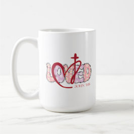 Taza De Café LOVED Christian John 3:16