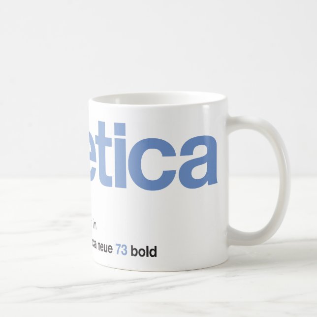 Taza De Café LoveHelvetica BlueBell Mug (Derecha)