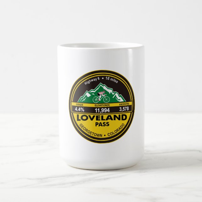 TAZA DE CAFÉ LOVELAND PASS- GEORGETOWN, CO -"CÍRCULO" (Centro)