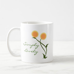 Taza De Café Lovely Blooms Mug, Naranja