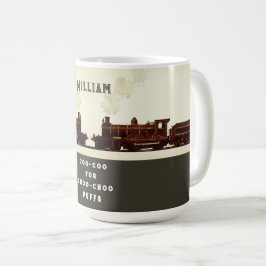 Taza De Café Lover de tren personalizado