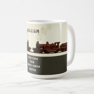 Taza De Café Lover de tren personalizado