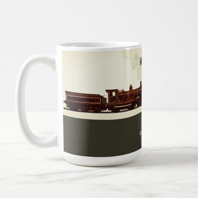 Taza De Café Lover de tren personalizado (Izquierda)