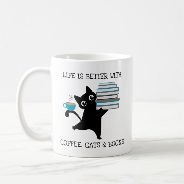 Taza De Café Lover Mug, libro divertido (Izquierda)