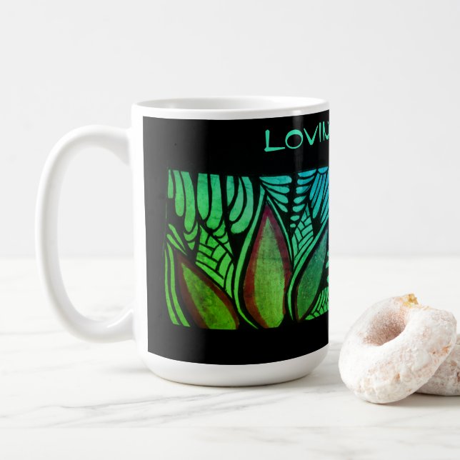 Taza De Café Lovin~Naturaleza (Con donut)