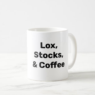 TAZA DE CAFÉ LOX, RESERVAS Y CAFÉ. TODO BAGEL