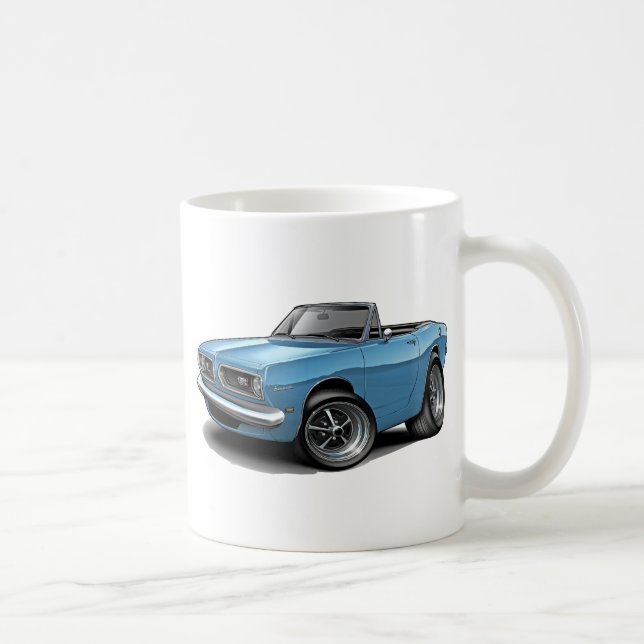 Taza De Café Lt 1967-69 del Barracuda Blue Convertible (Derecha)