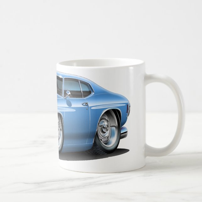 Taza De Café Lt 1971-72 de Chevelle Blue Car (Derecha)