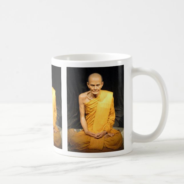 Taza De Café Luang Poo Mun Bhuridatto ... Monje budista (Derecha)