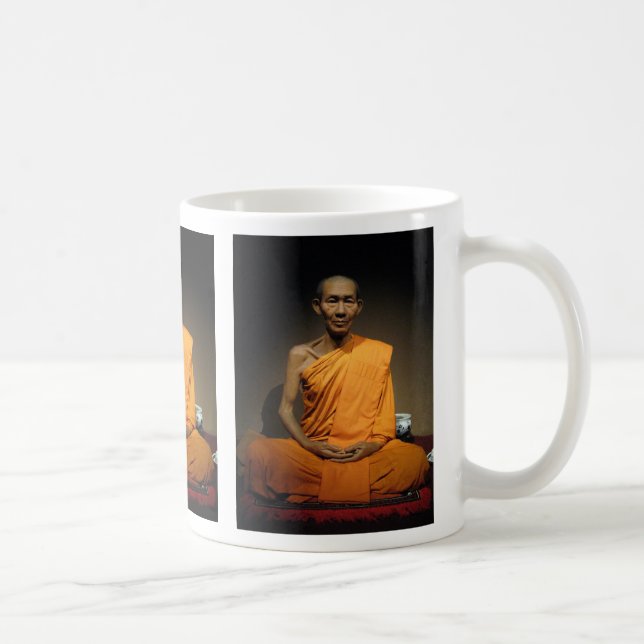 Taza De Café Luang Por Kasem Khemako ... Monje budista (Derecha)