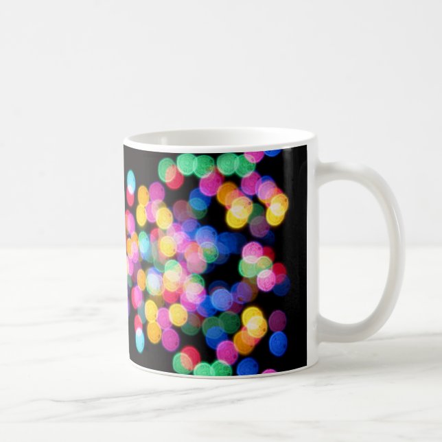Taza De Café Luces borrosas de Navidades (Derecha)