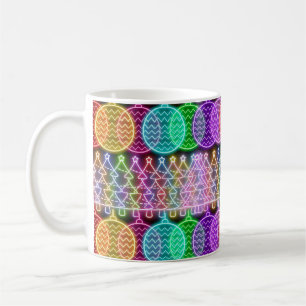 Taza De Café Luces coloridas de los Navidades neones