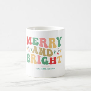 Taza De Café Luces de Cuerda Simplemente Coloridas Alegre y Bri