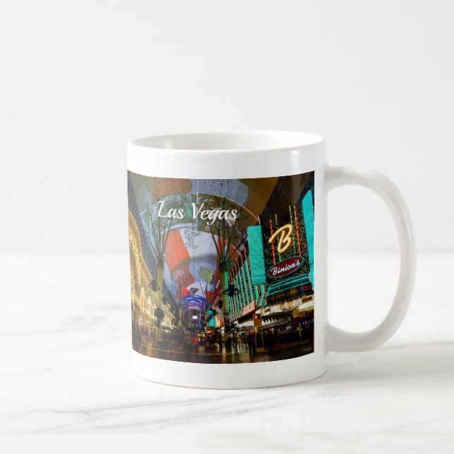 Taza De Café Luces De Fremont Street Coffee Mug (Derecha)