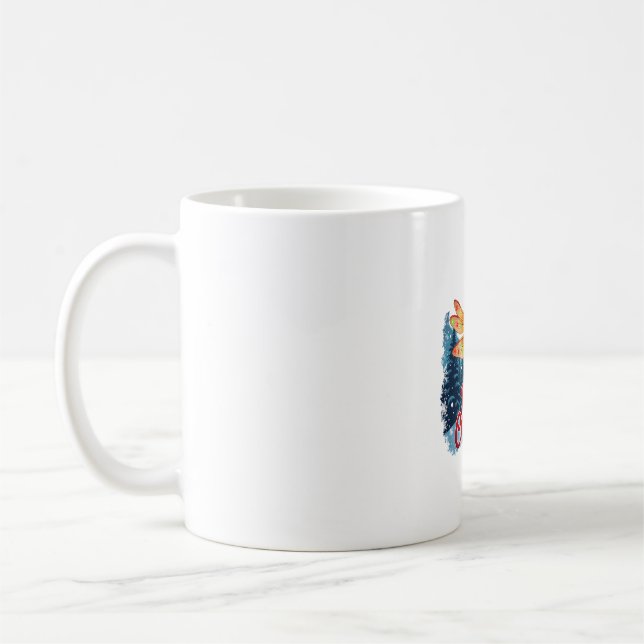 Taza De Café Luces de libélula festivas (Izquierda)