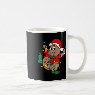 Taza De Café Luces de los Navidades Cute Santa Gus 1