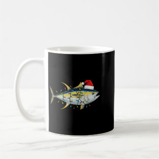 Taza De Café Luces de Navidad de Atún Festivas y Divertidas Nav