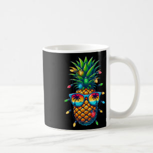 Taza De Café Luces de Navidad de Piña Tropical Sungl Navidad En