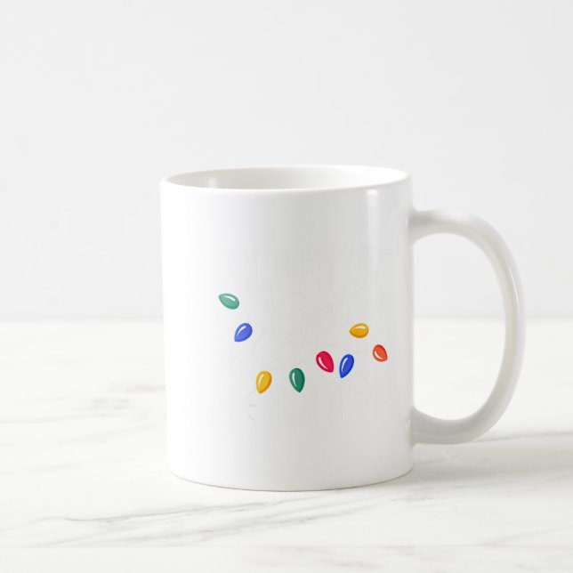 Taza De Café Luces de Navidad Let's Get Lit  (Derecha)