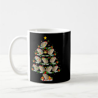 Taza De Café Luces de Navidad Pika Amante Pika Árbol de Navidad