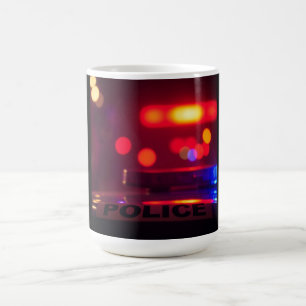 Taza De Café Luces de Policía – Emergencia Nocturna Intermitent