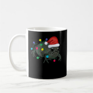 Taza De Café Luces de Santa Tree de Rana del Desierto Negro