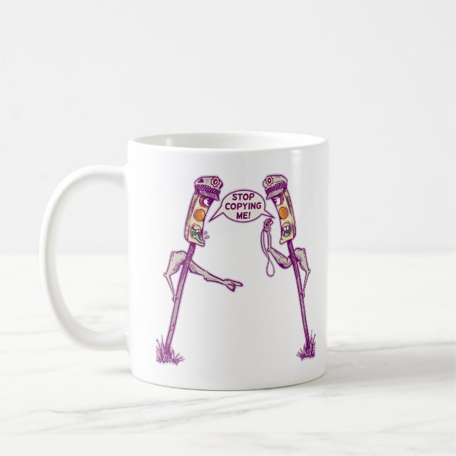 Taza De Café Luces de tránsito discutiendo (Izquierda)