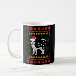 Taza De Café Luces Husky-Ugly Sweater
