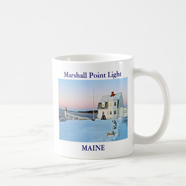 Taza De Café Luces Marshall Point, Maine (Derecha)