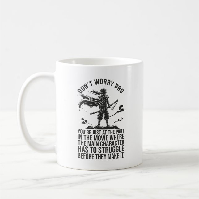 Taza De Café Lucha Antes De Hacerlo - Motivación animadora (Izquierda)
