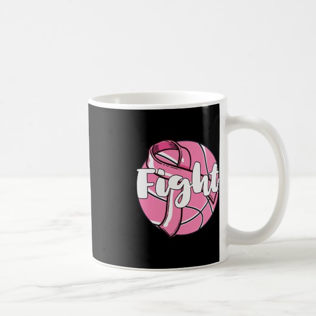 Taza De Café Lucha contra el cáncer de mama Conciencia a jugado (Derecha)