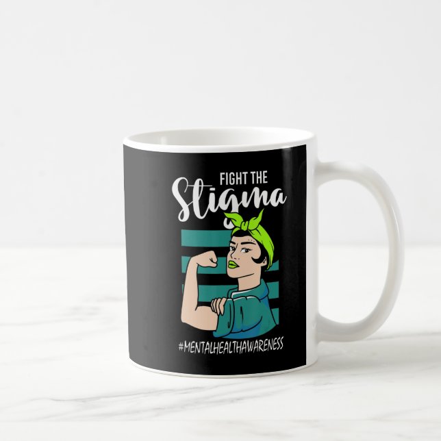 Taza De Café Lucha contra el estigma: conciencia de estabilidad (Derecha)
