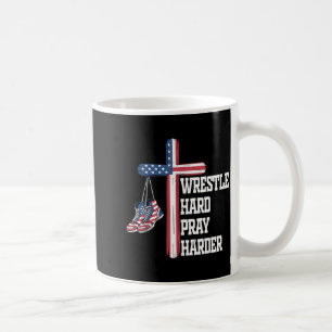 Taza De Café Lucha Cristiana Juvenil Lucha Duro Reza Más Duro