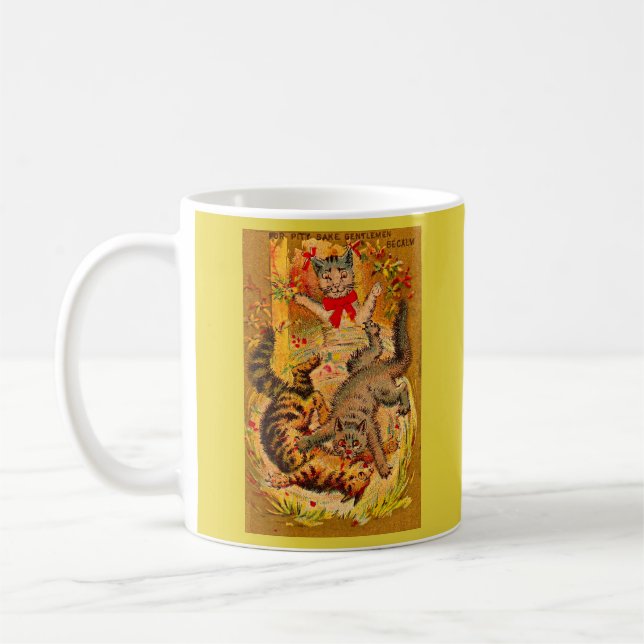 Taza De Café lucha de gatos (Izquierda)